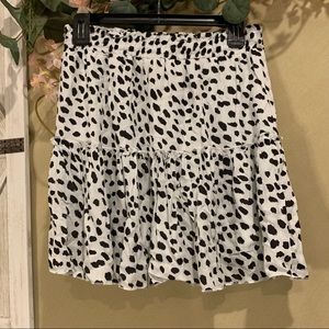 Black and White Dotted Skirt | Size S